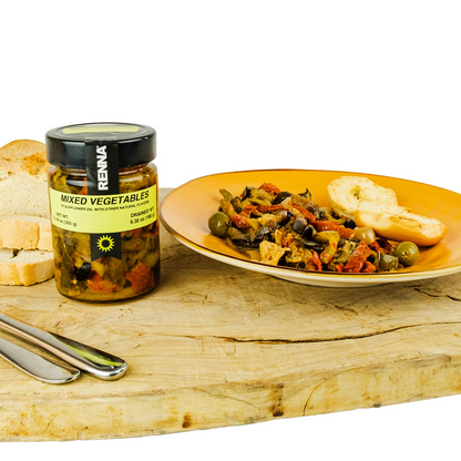 Renna, Mixed Vegetables preserved in oil, 10.58 oz