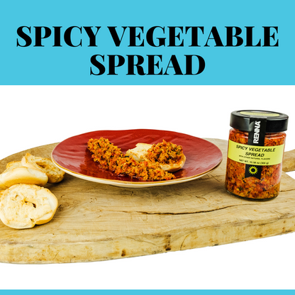 Renna, Hot Spread Sauce,10.58 oz, Authentic Culinary Excellence from Italy, jarred antipasto, Experience the Rich Flavors of the Mediterranean with Renna