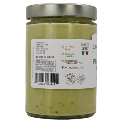 Jar of Campo D’Oro pistachio butter with crunchy pistachio 600g authentic Italian gourmet pistachio cream spread