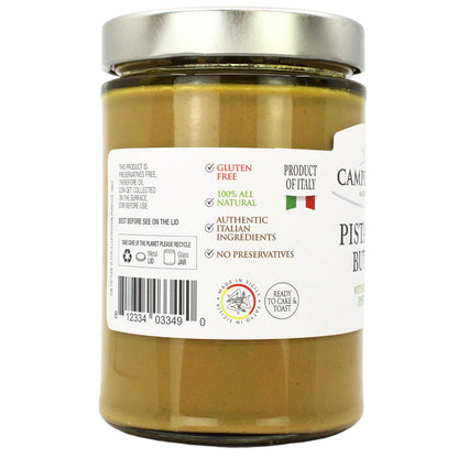 Jar of Campo D’Oro pistachio butter with roasted pistachio 600g authentic Italian gourmet pistachio cream spread