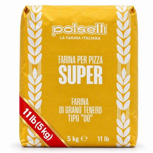 Polselli, Super Tipo 00 Pizza Flour, 11 lb (5 kg)