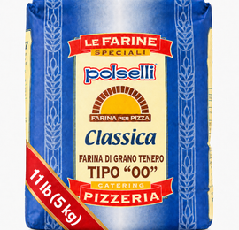 Polselli Classica Tipo 00 Pizza Flour, Authentic Neapolitan Pizza Flour, 5 kg (11 lb)