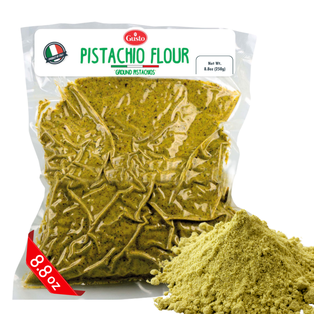 Gusto Etna, Pistachio Flour, 8.8 oz (250 g), Ground Pistachios