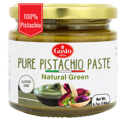 Gusto Etna, Pure Sicilian Pistachio Paste, 100%pistachio , 6.7 oz, unsweetened