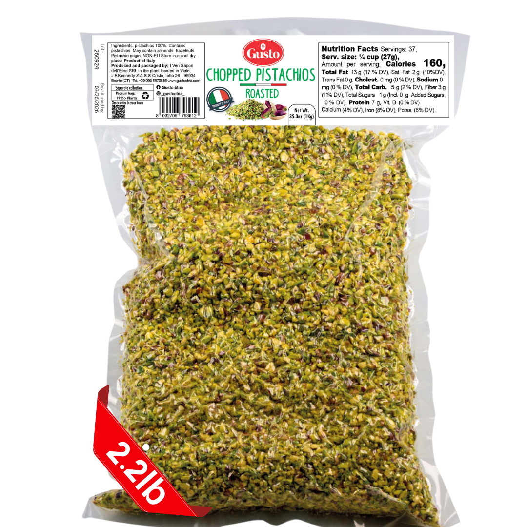 Gusto Etna, Pistachios Roasted Chopped, 2.2 lb (1 kg)