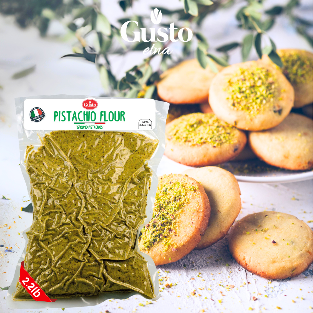 Gusto etna pistachio flour for make Dubai Chocolate bar