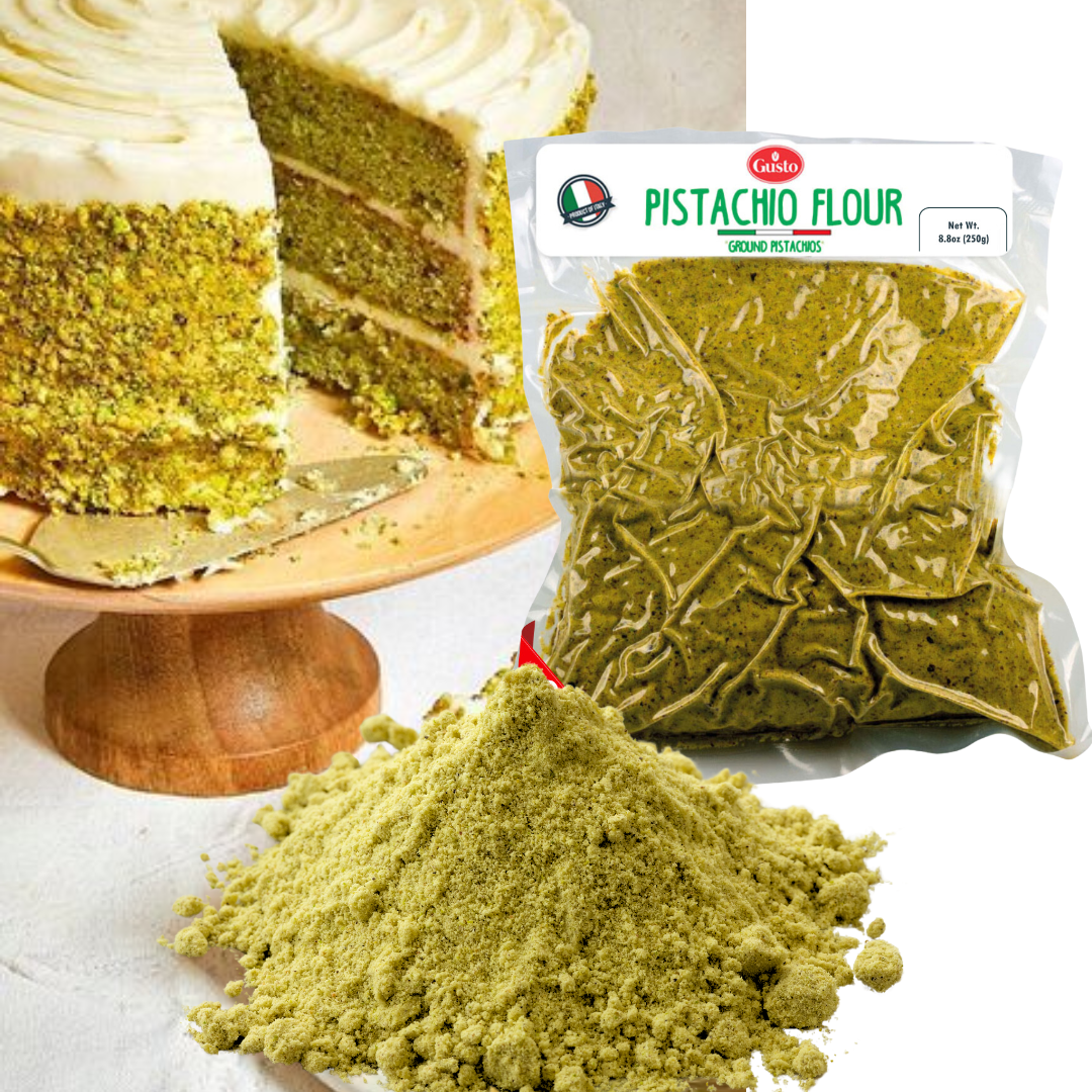 Gusto Etna, Pistachio Flour, 8.8 oz (250 g), Ground Pistachios