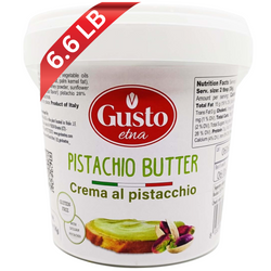 Gusto Etna, 6.6 lb (3 Kg) Pistachio Butter / Cream, Bulk Tub, Pistachio Cream for Knafeh Pistachio Chocolate Bars, Dubai Chocolate Bar Filling