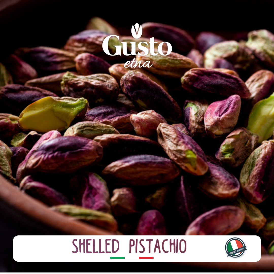 Gusto Etna, Sicilian Roasted Pistachios No shell Unsalted, 8.8 oz (250 gr)