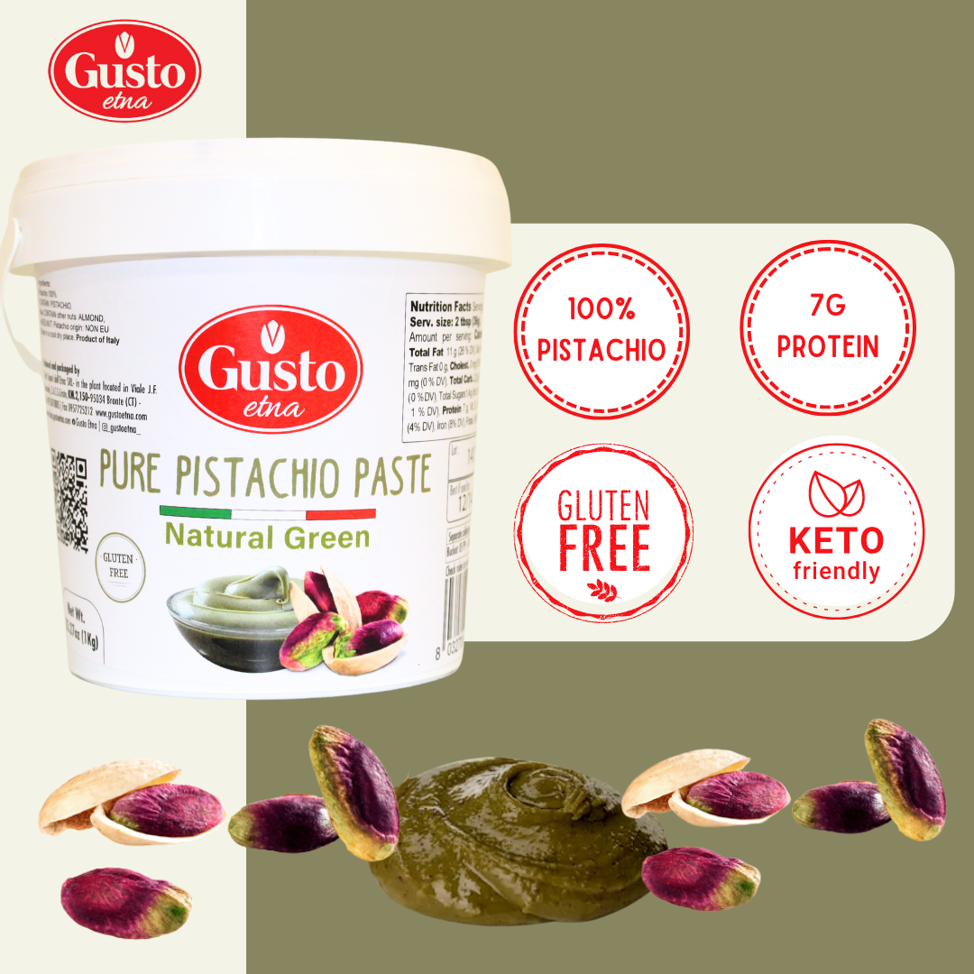 Pistachio Paste in bulk, Pistachio paste wholesale Italian Gusto Etna