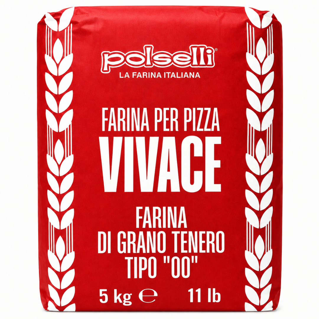 Polselli, Vivace Tipo 00 Pizza Flour, 11lb (5 kg)