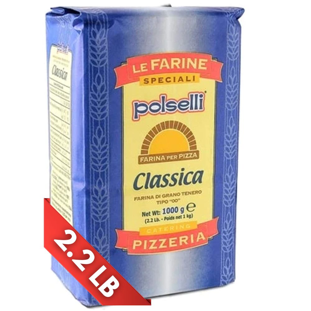 Polselli pizza flour bag on a white background