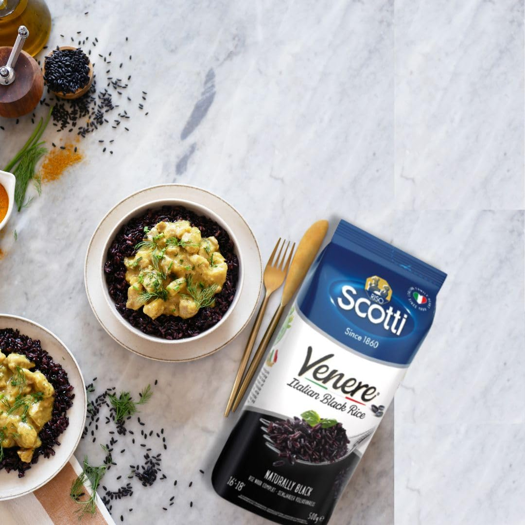 Riso Scotti Venere Black Italian Rice, 1.1 lb