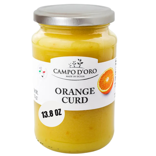 Campo D'Oro Orange Curd, 13.8 oz (390gr), Sicilian Orange custard cream