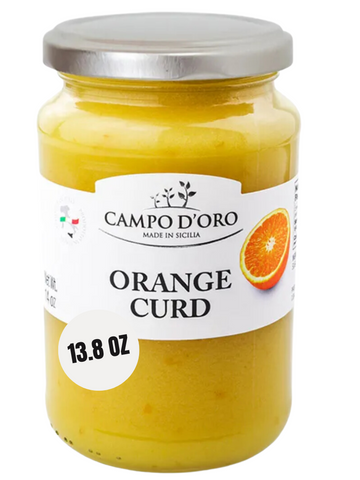 Campo D'Oro Orange Curd, 13.8 oz (390 g), Sicilian Orange custard cream