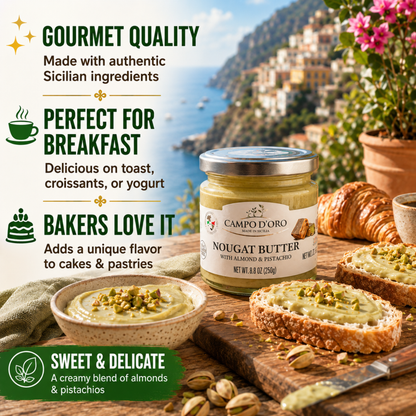 Campo D'Oro, Nougat Butter Sweet Cream Spread, 6.35 oz
