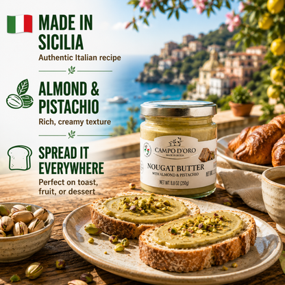 Campo D'Oro, Nougat Butter Sweet Cream Spread, 6.35 oz