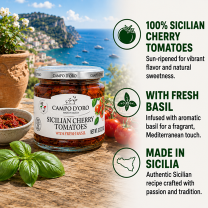 Campo D'Oro, Sundried Cherry Tomatoes in Oil, 6.35