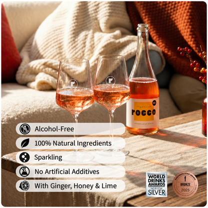 ROCCO Sparkling Apple Juice, Spicy Honey 750 ml (25.3 oz)