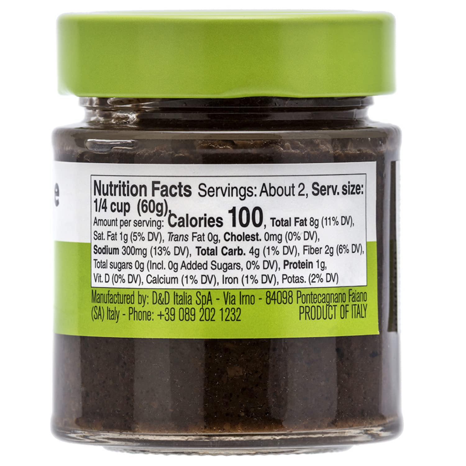 Jar of Fratelli D’Amico black truffle sauce 130g authentic Italian gourmet truffle sauce