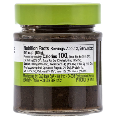 Jar of Fratelli D’Amico black truffle sauce 130g authentic Italian gourmet truffle sauce