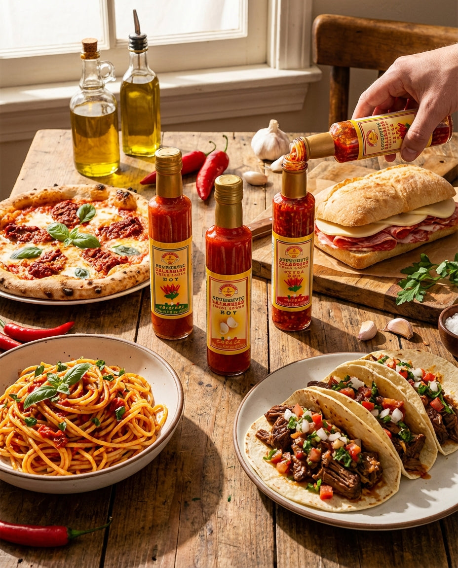 TuttoCalabria Authentic Smooth Calabrian Chili Pepper Sauce with Garlic, 250ml