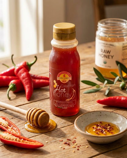 TuttoCalabria Hot Honey with Calabrian Chili Peppers – 6.3 oz (180 g)