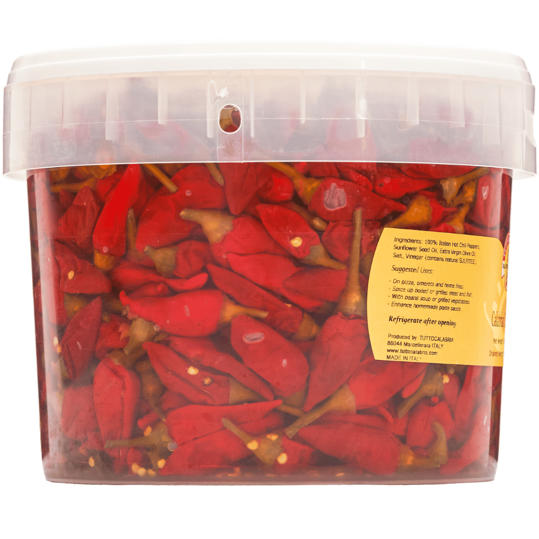 Tutto Calabria Whole Calabrian Chili Peppers Tub