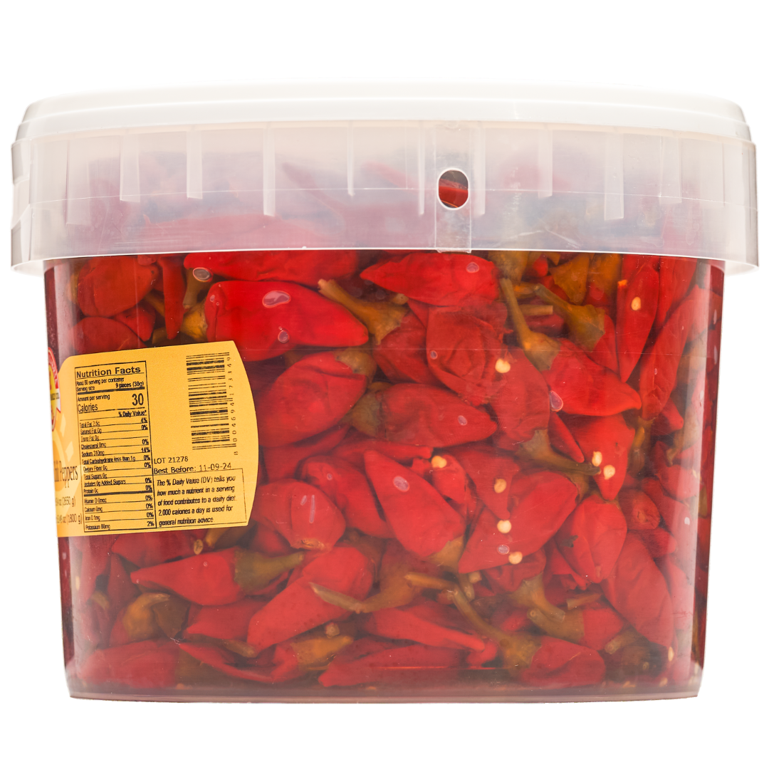 Tutto Calabria Whole Calabrian Chili Peppers Tub