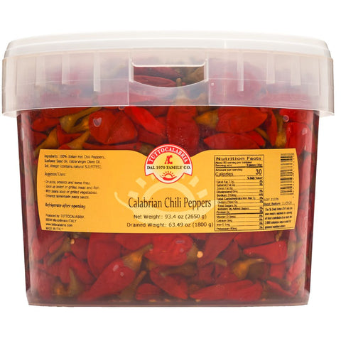 Tutto Calabria Whole Calabrian Chili Peppers Tub