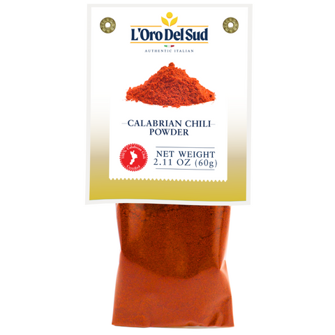 L'Oro Del Sud, Calabrian Chili Powder, 2.11 oz (60 g), Hot Chili Pepper Powder, Product of Italy