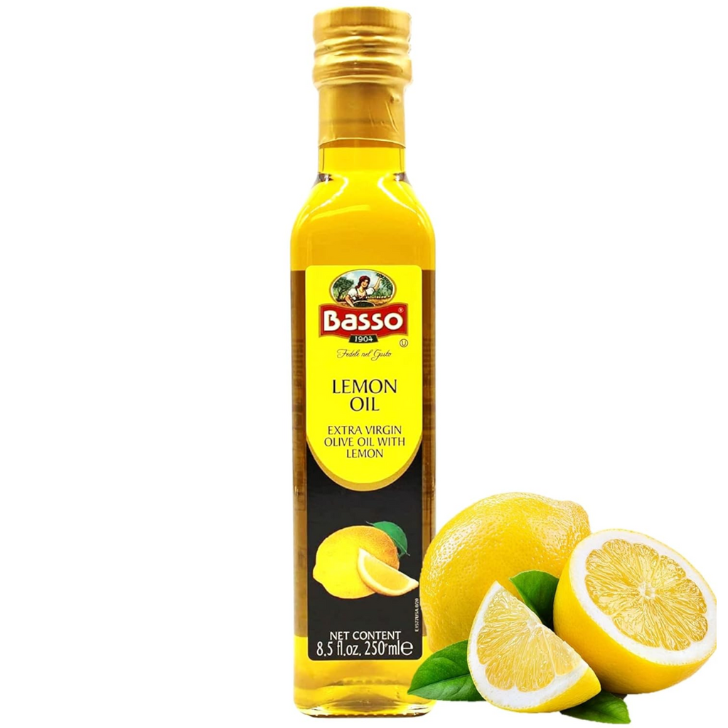 Basso 1904,  Lemon Oil, Infused Premium Extra Virgin Olive Oil, 8.5 Fl Oz (250 ml)