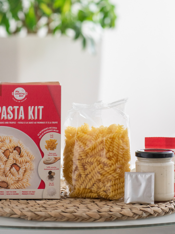 Gourmet Pasta Dinner Meal Kit - Fusilli Pasta with Cheese and Truffle Sauce, 16.5 oz (467g)