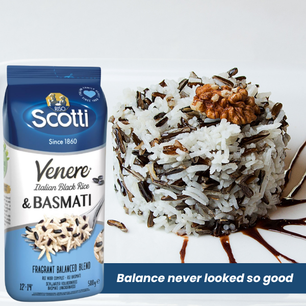 Venere Italian Black Rice & Basmati Rice, 17.6oz (500g)