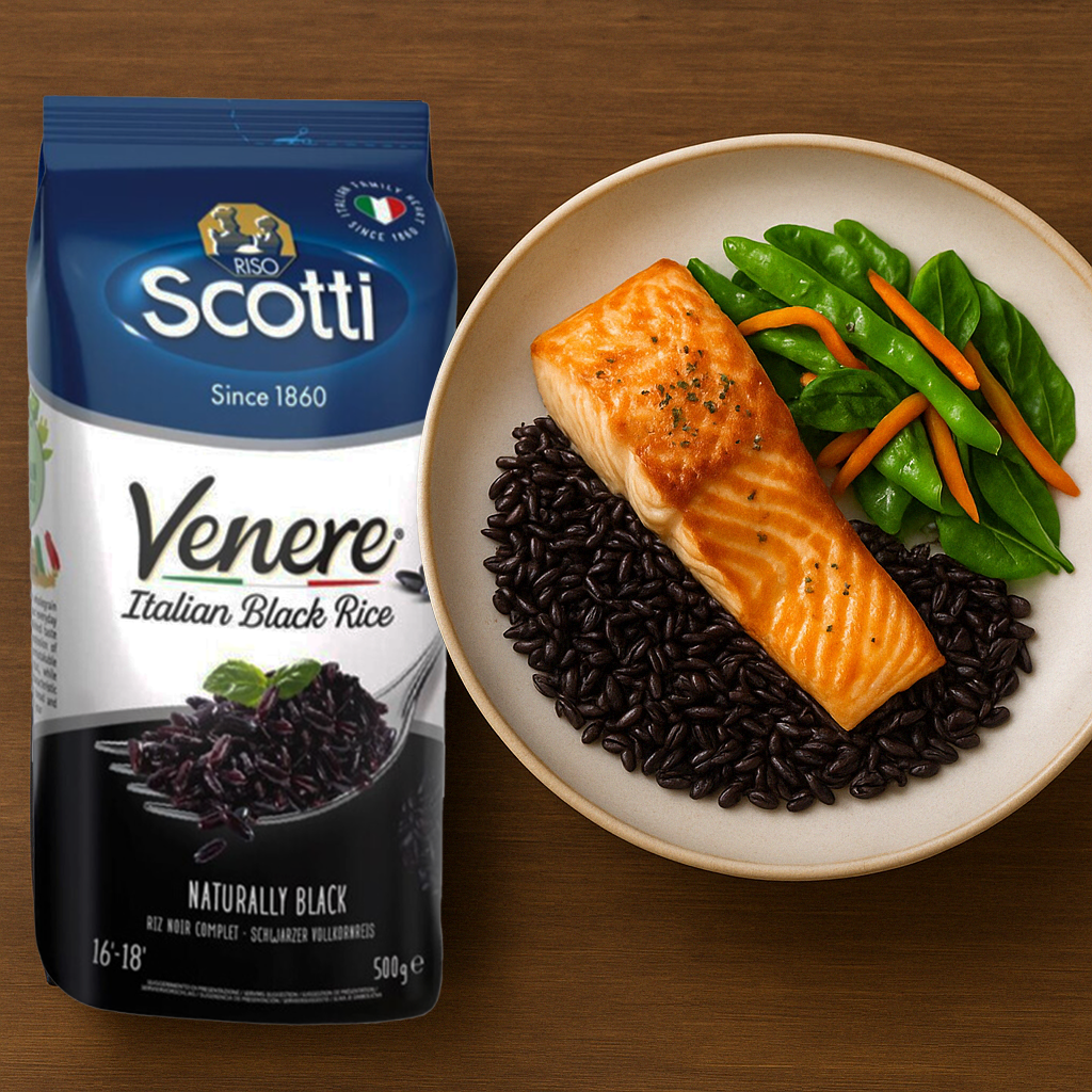 Riso Scotti, Venere Black Italian Rice, 1.1 lb