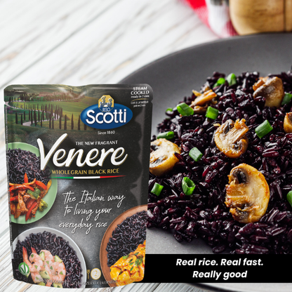 LIQUIDATION! Riso Scotti Microwave Venere Wholegrain Black Rice . Exp Date: 07/27/2025 230 g
