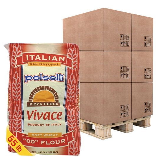 PALLET SPECIAL - Polselli, Vivace Type 00 Pizza Flour, 55 lb  (25 kg)