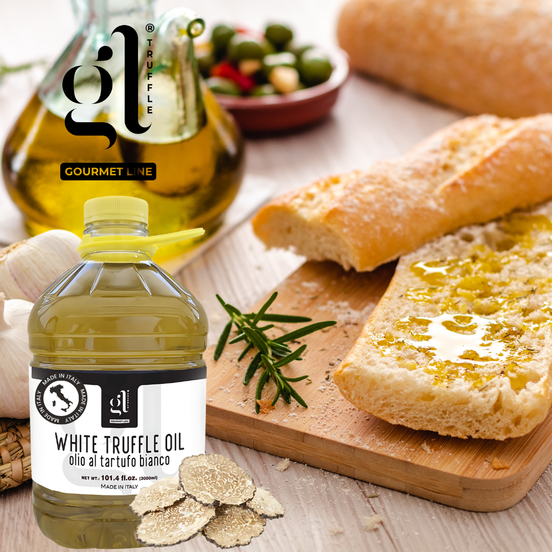 GL Truffle Gourmet Line, White Truffle Oil Bulk 3 liters (97 fl.oz)