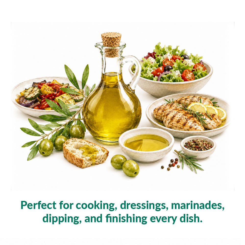 Basso Italian olive oil for cooking, dressings, marinades, dipping, and finishing dishes