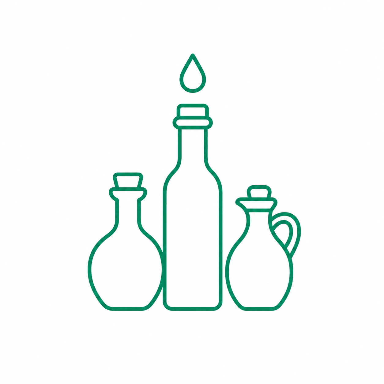Basso oil selection for different cooking needs icon.