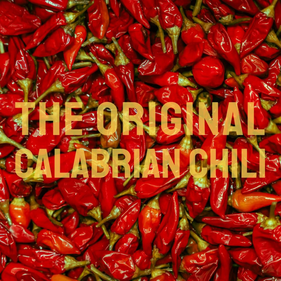 Crushed Calabrian chili peppers ready for making Tutto Calabria chili pastes and condiments