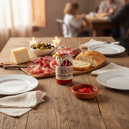 Calabrian Chilli Jam – Family Table Scene