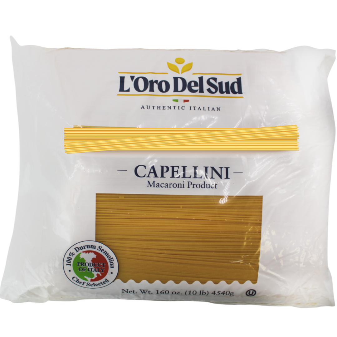 L'Oro Del Sud Capellini Pasta - 10 lb bag