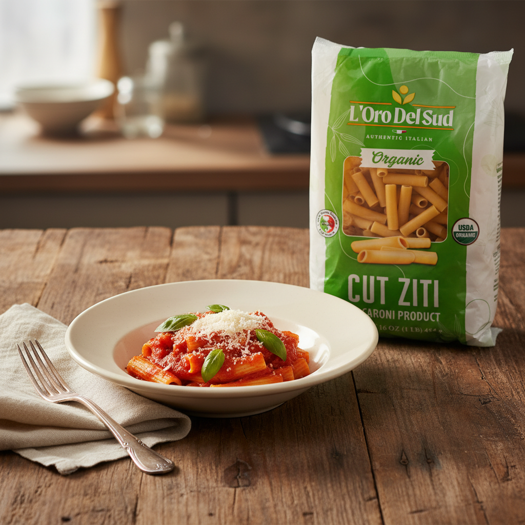 Cut Ziti Pasta Dish