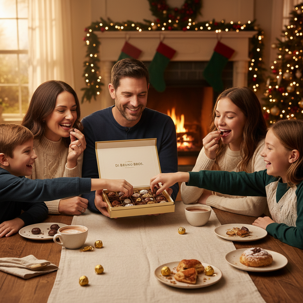 Family eating – Chocolate Truffles