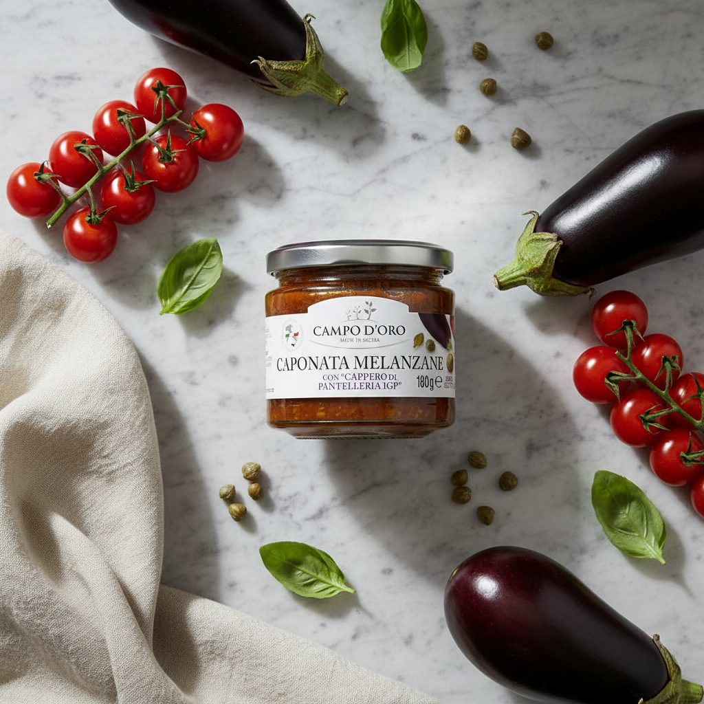Flat Lay – Campo D'Oro Caponata
