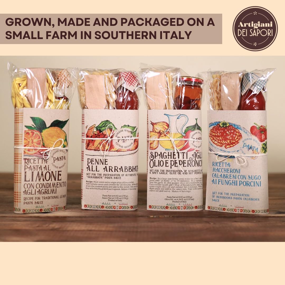 Artigiani dei Sapori, Artisan Pasta Gift Set Cavatelli Pasta with Parmigiano Reggiano D.O.P. Tomato sauce