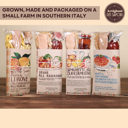 Artigiani dei Sapori, Artisan Pasta Gift Set Cavatelli Pasta with Parmigiano Reggiano D.O.P. Tomato sauce