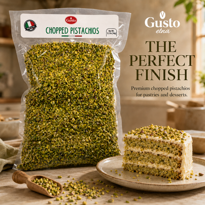 Gusto Etna Raw Chopped Pistachios – 1kg / 2.2 lb Bulk