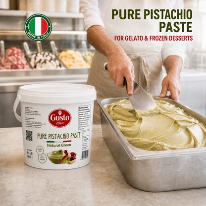 Gusto Etna 100% Sicilian Pistachio Paste – Unsweetened – 3kg (6.6 lb) Bulk